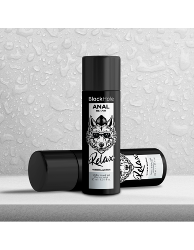 BLACK HOLE - RIPARAZIONE ANALE RELAX A BASE ACQUA CON IALURONE 30 ML