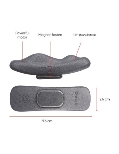 ONINDER - VIBRATORE RICARICABILE MANILA PANTY 9 VELOCITÀ 9.6 CM X 2.6 CM - APP GRATUITA