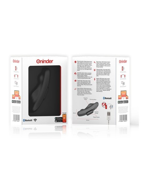 ONINDER - VIBRATORE RICARICABILE MANILA PANTY 9 VELOCITÀ 9.6 CM X 2.6 CM - APP GRATUITA