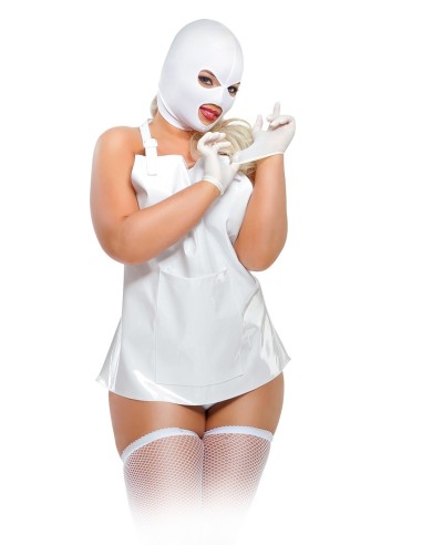 COMPLETO DA INFERMIERA CON CAPPUCCIO \"FEMME FATALE QUEEN\"