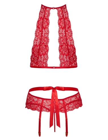 Morbido reggiseno, reggicalze e perizoma di Kissable