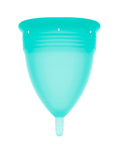 STERCUP COPPE MESTRUALI - MISURA L -  ACQUAMARINA - SILICONE FDA