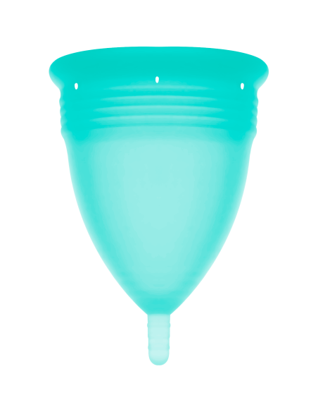 STERCUP COPPE MESTRUALI - MISURA L -  ACQUAMARINA - SILICONE FDA