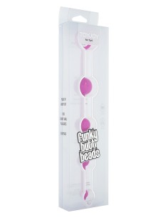 CATENA ANALE A 4 SFERE STIMOLANTI \"FUNKY BUTT BEADS\" FUCSIA 2