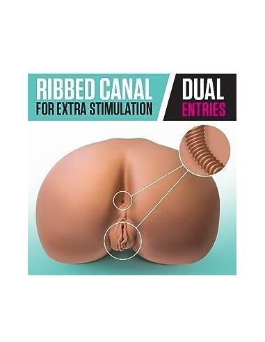 Blush X5 Rita - Masturbatore anale e figa a grandezza naturale - 15,6 libbre - Vibratore telecomandato per orgasmi intensi
