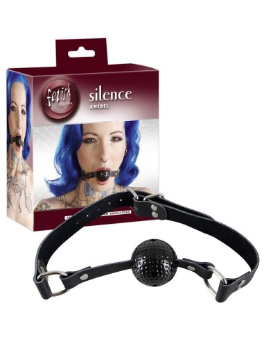 MORSO BALL GAG "SILENCE" NERO