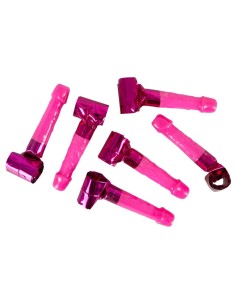 TROMBETTE FESTE "LINGUE DI SUOCERA" A FORMA DI PENE