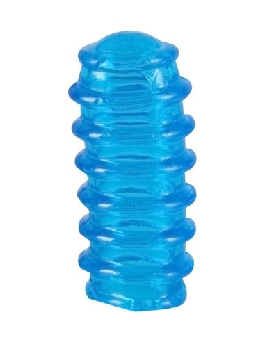 SET 2 GUAINE DA DITO CON RILIEVI PER STIMOLAZIONE VAGINALE E CLITORIDEA