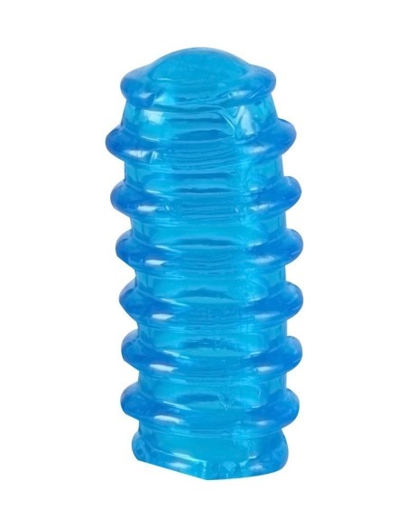 SET 2 GUAINE DA DITO CON RILIEVI PER STIMOLAZIONE VAGINALE E CLITORIDEA