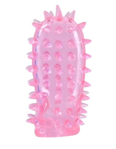 SET 2 GUAINE DA DITO CON RILIEVI PER STIMOLAZIONE VAGINALE E CLITORIDEA