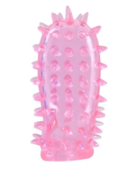 SET 2 GUAINE DA DITO CON RILIEVI PER STIMOLAZIONE VAGINALE E CLITORIDEA