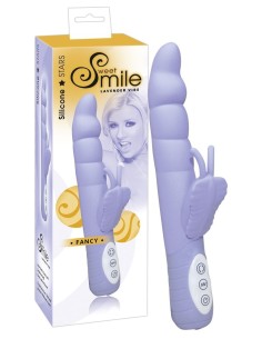 VIBRATORE CON ROTAZIONE E STIMOLAZIONE \"FANCY\" VIOLA