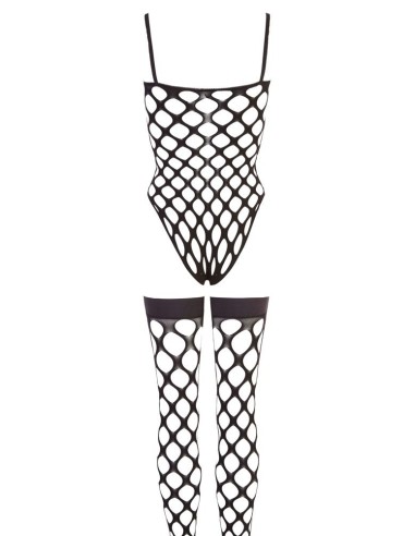 BODY IN RETE A MAGLIA LARGA CON CALZE COORDINATE - TAGLIA UNICA