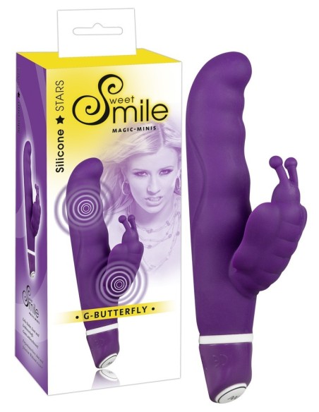 VIBRATORE CON STIMOLATORE CLITORIDEO E PUNTO G "G-BUTTERFLY"