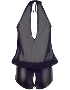 Cottelli Lingerie Collection - Body da festa, trasparente, nero 2