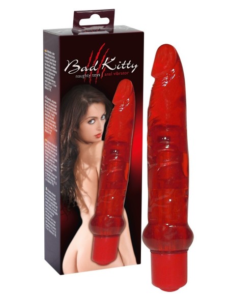 VIBRATORE BAD KITTY "ANAL VIBRATOR" ROSSO