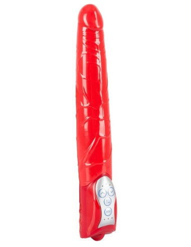VIBRATORE REALISTICO CON SPINTA "PUSH IT" ROSSO