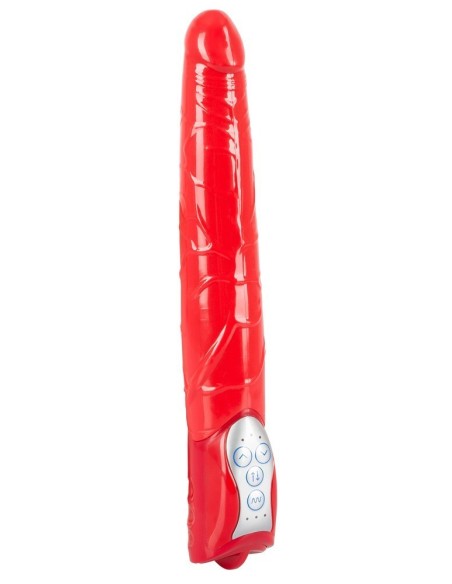 VIBRATORE REALISTICO CON SPINTA "PUSH IT" ROSSO