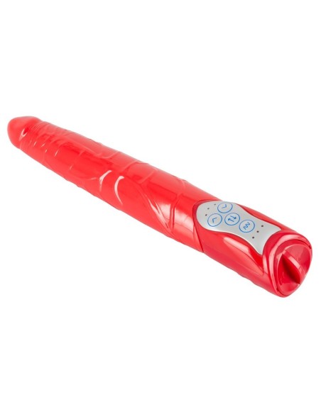 VIBRATORE REALISTICO CON SPINTA "PUSH IT" ROSSO