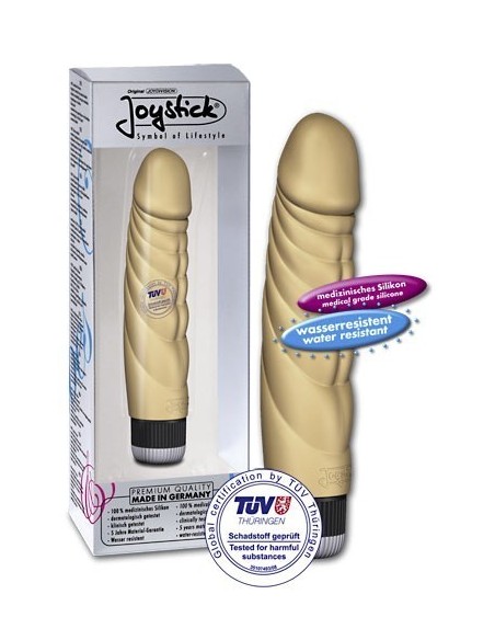 VIBRATORE REALISTICO CON RILIEVI AD ONDA \"MR. BIG \" CARNE - 21 CM