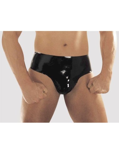 SLIP UOMO IN LATEX NERO