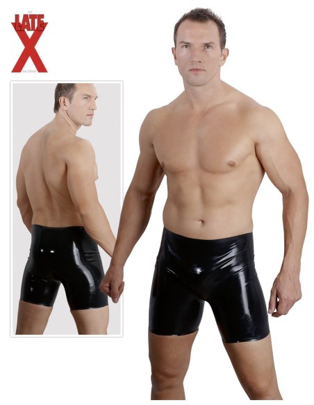 BERMUDA UOMO IN LATEX NERO