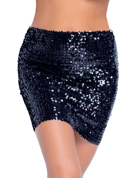 GONNA A PAILLETTES CORTA -  COTTELLI PARTY - NERO