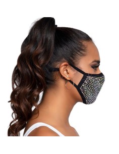 MASCHERINA SUPER FASHION - LEG AVENUE - ZURI RHINESTONE 2