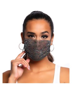 MASCHERINA SUPER FASHION - LEG AVENUE - HARLOW RHINEST