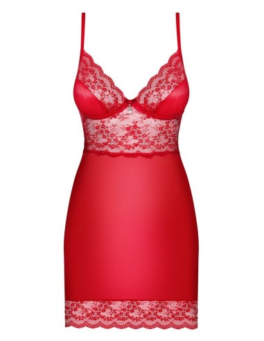 CHEMISE SUPER SEXY OBSESSIVE "KLEID" COLORE - ROSSO