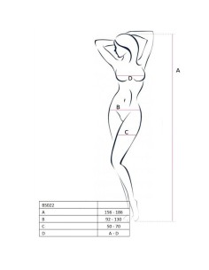 BODYSTOCKING PASSION WOMAN "BS022" BIANCO - TAGLIA UNICA 2