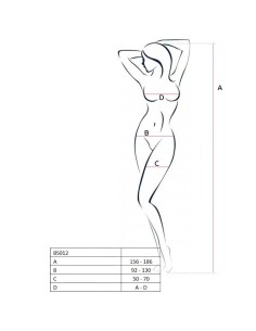 BODYSTOCKING PASSION WOMAN "BS012" BIANCO - TAGLIA UNICA 2