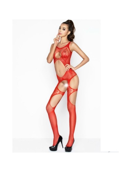BODYSTOCKING PASSION WOMAN "BS039" ROSSO - TAGLIA UNICA