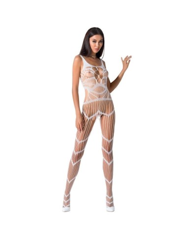 BODYSTOCKING PASSION WOMAN "BS058" BIANCO - TAGLIA UNICA