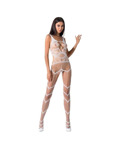 BODYSTOCKING PASSION WOMAN "BS058" BIANCO - TAGLIA UNICA