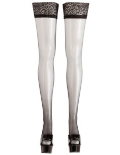 CALZE VELATE AUTOREGGENTI NERE CON BALZA IN PIZZO 2