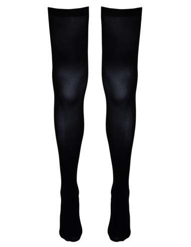 CALZE A RETE AUTOREGGENTI NERE CON BALZA IN PIZZO