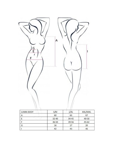 COMPLETO INTIMO PASSION WOMAN "LUMIA TEDDY" NERO