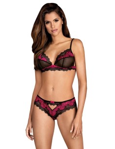 Set in pizzo con reggiseno e slip in pizzo - Obsessive Tulia
