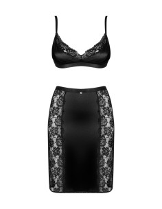 Set reggiseno e gonna nero Blanita di Obsessive 2