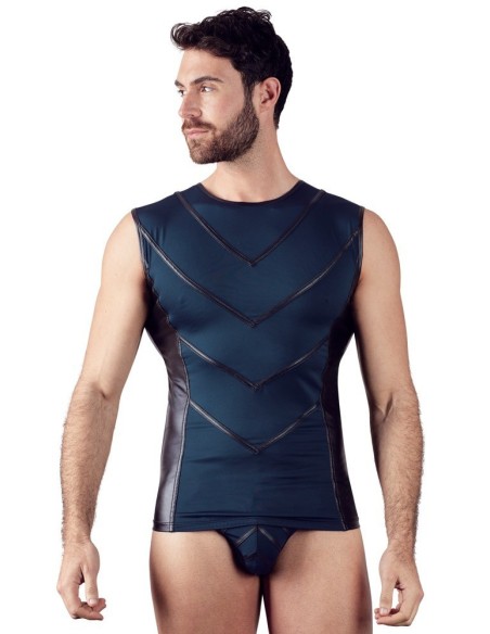 T-SHIRT UOMO STRETCHY DESIGN "NEK" COLORE BLU