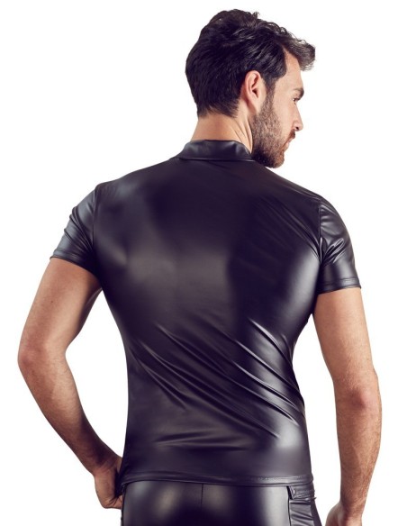 T-SHIRT UOMO STRETCHY DESIGN NET "NEK" COLORE NERO