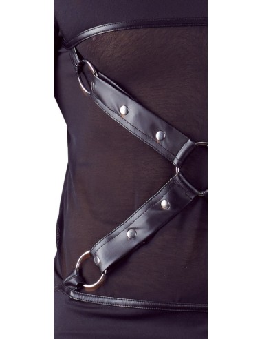 T-SHIRT UOMO STRETCHY MANICHE LUNGHE "NEK" COLORE NERO