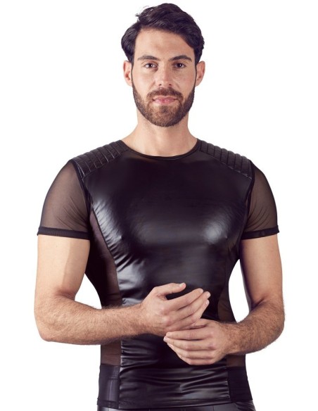 T-SHIRT UOMO STRETCHY BIKER STYLE "NEK" COLORE NERO