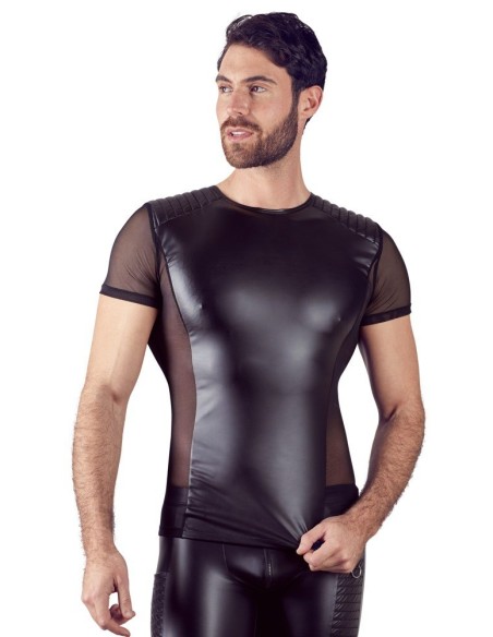 T-SHIRT UOMO STRETCHY BIKER STYLE "NEK" COLORE NERO