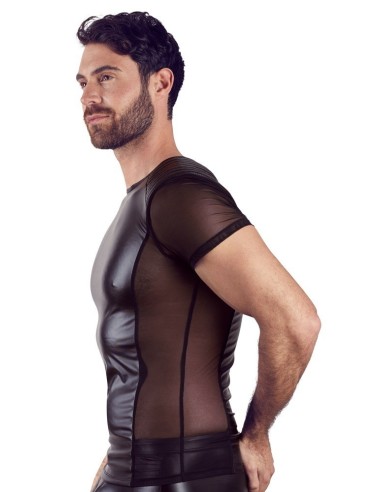 T-SHIRT UOMO STRETCHY BIKER STYLE "NEK" COLORE NERO