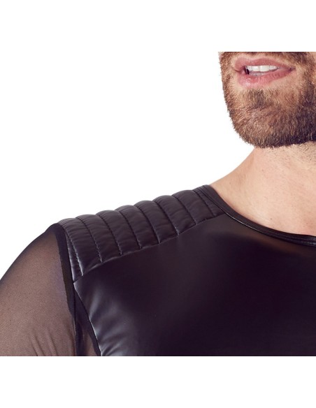 T-SHIRT UOMO STRETCHY BIKER STYLE "NEK" COLORE NERO