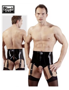 BOXER UOMO VITA ALTA IN LATEX CON APERTURA E REGGICALZE 2