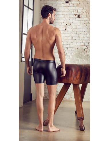 PANTALONCINI UOMO ELASTICIZZATI CON ZIP "NEK" COLORE NERO