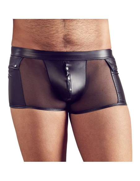 BOXER UOMO CON BOTTONI AUTOMATICI "NEK" COLORE NERO